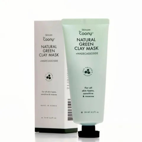 Coony Natural Green Clay Mask- Tratamiento De Arcilla Natural